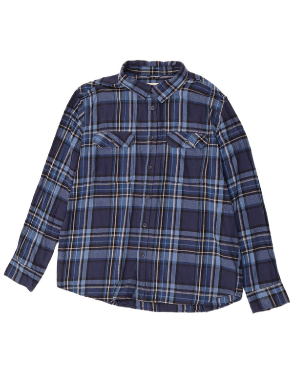 Camicia da uomo in flanella Mountain Warehouse 3XL cotone a quadri blu