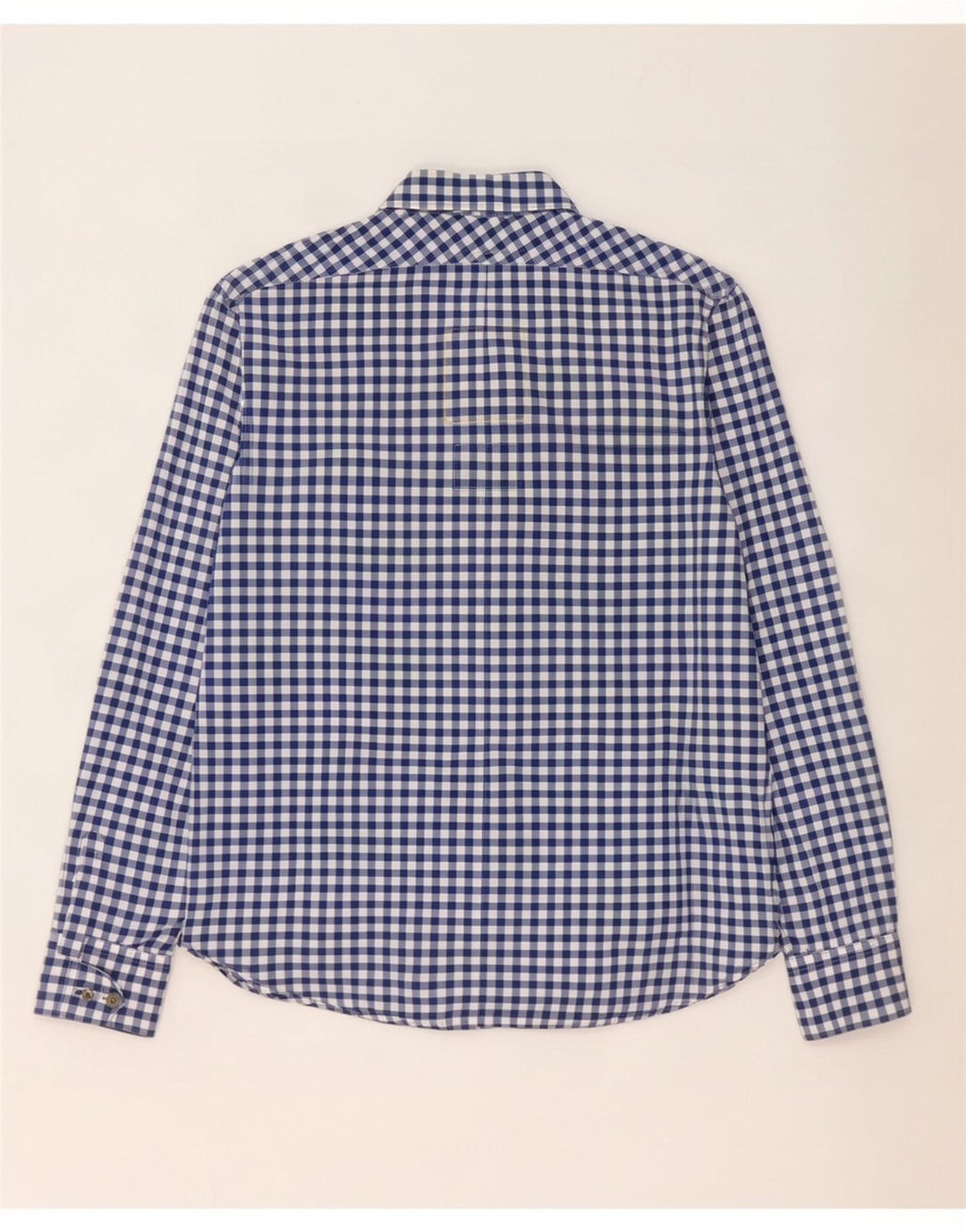 Camicia da uomo G-Star in cotone a quadretti blu medio