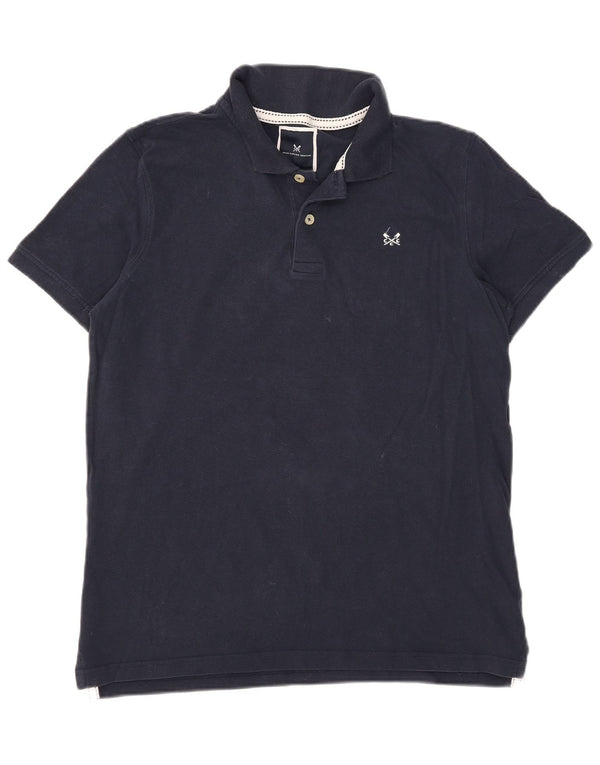 Crew Clothing Polo da uomo grande in cotone blu navy