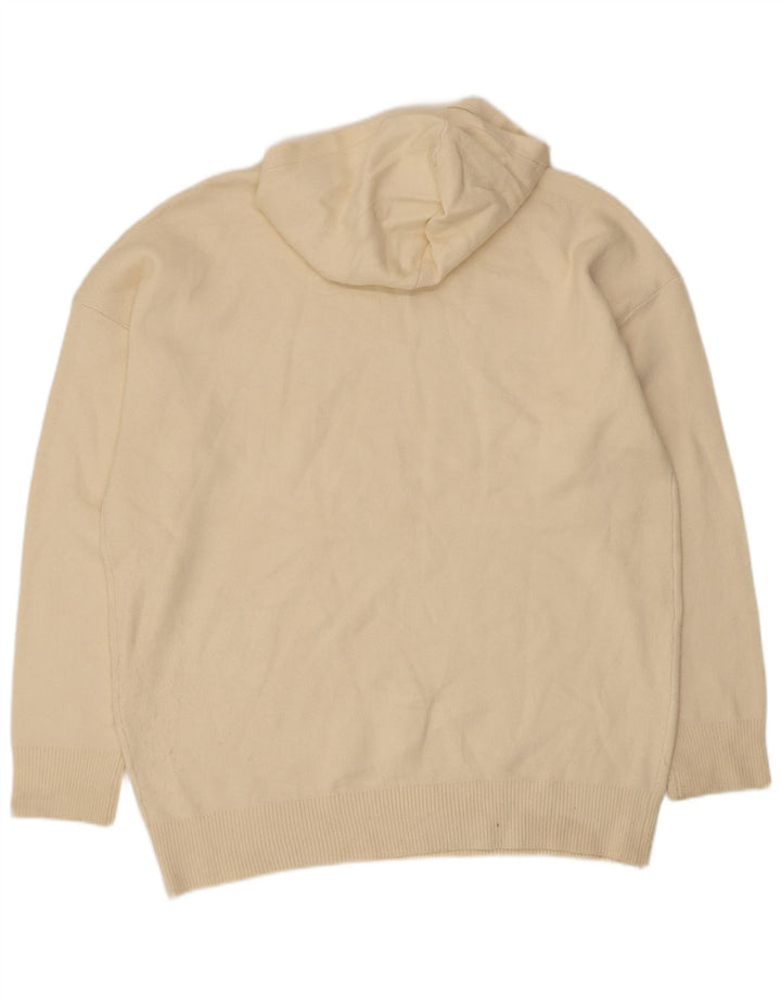Maglione da uomo con vestibilità ampia e cappuccio Zara in viscosa beige medio