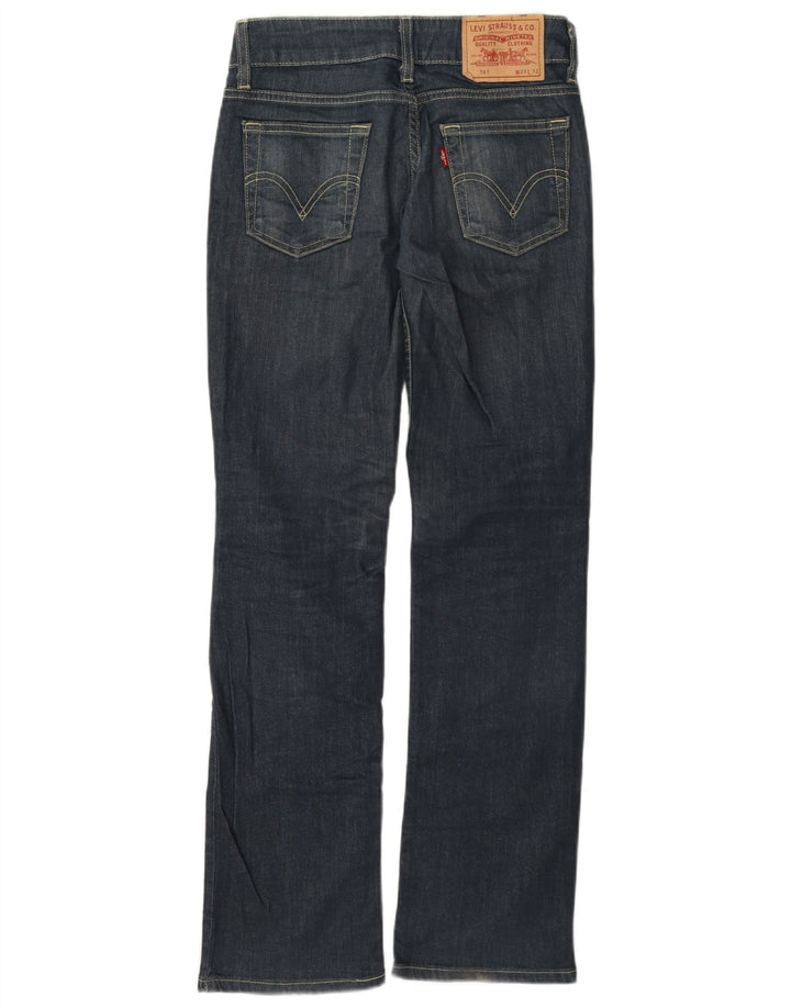 Jeans dritti da donna Levi's W26 L32 cotone blu navy