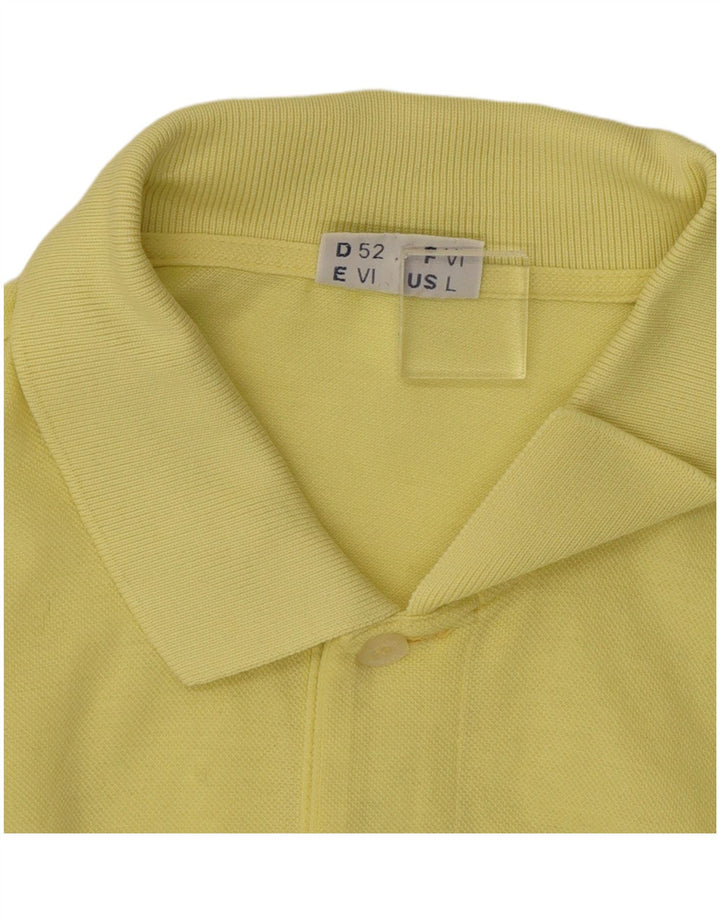 SERGIO TACCHINI Mens Polo Shirt  Large Yellow