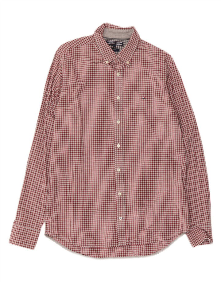 Camicia slim fit da uomo Tommy Hilfiger grande a quadretti rossi