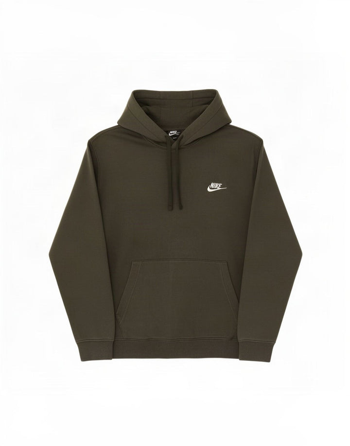 Felpa con cappuccio da uomo Nike, cotone medio kaki