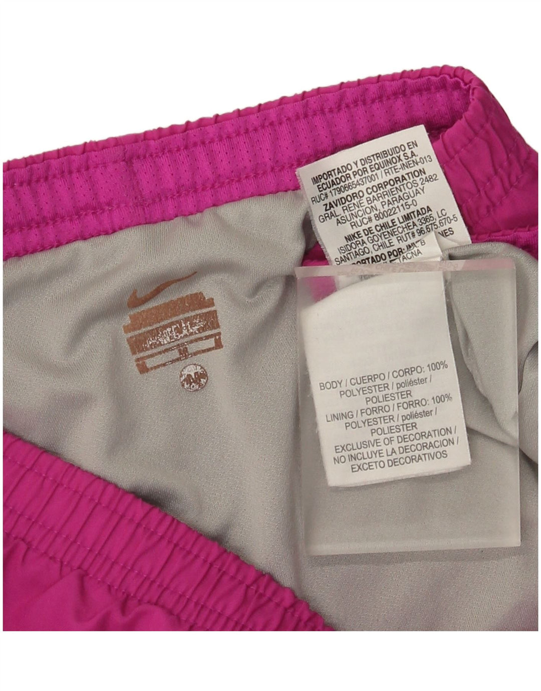 Pantaloncini sportivi Nike da donna UK 12 poliestere viola medio