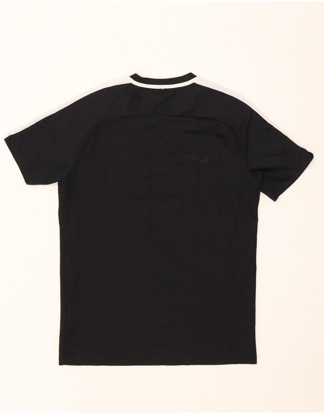 T-shirt Nike da uomo Dri Fit, top in poliestere color block medio nero