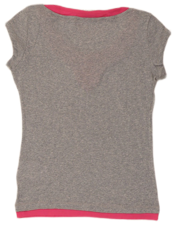 T-shirt Champion da donna Heritage Fit UK 12 Colorblock grigio medio