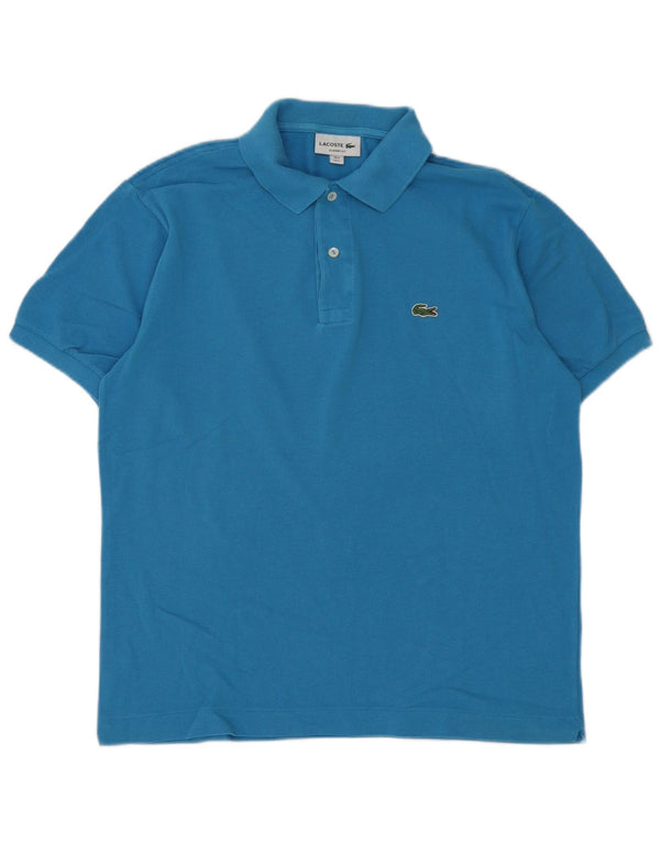 Polo da uomo Lacoste vestibilità classica taglia 5 grande in cotone blu