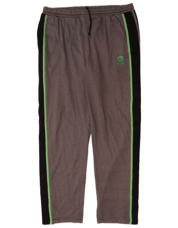 Pantaloni da tuta da uomo Lotto UK 40/42 Large Grigio Colourblock Poliestere