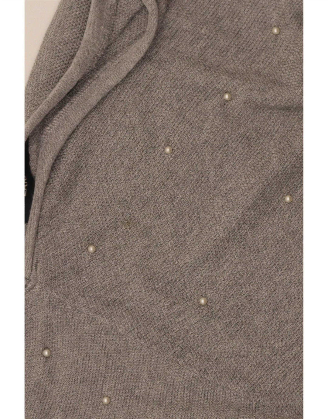 Maglione oversize con scollo a V da donna Zara UK 14 Grigio medio