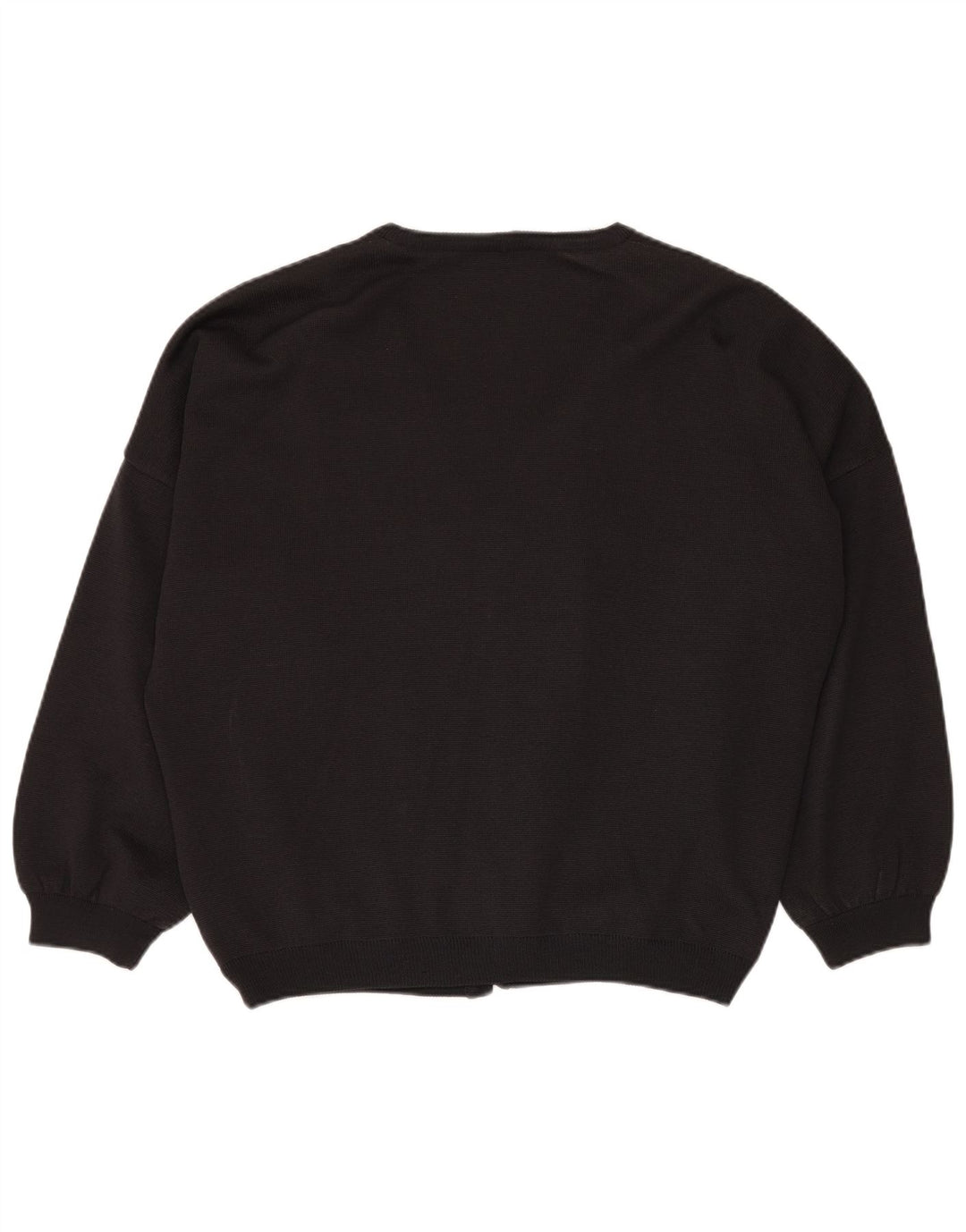 Maglione cardigan grafico da uomo vintage 3XL viscosa patchwork grigia