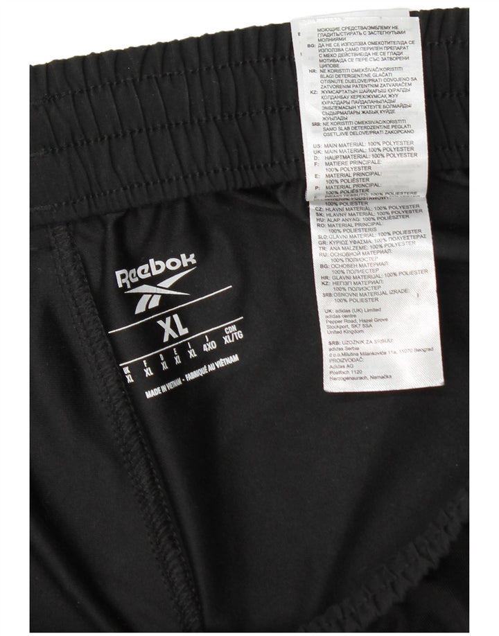 Pantaloni da tuta Reebok da uomo XL neri in poliestere