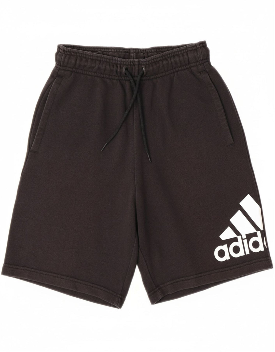 ADIDAS Mens Graphic Sport Shorts Small  Black Cotton Vintage Adidas and Second-Hand Adidas from Messina Hembry 