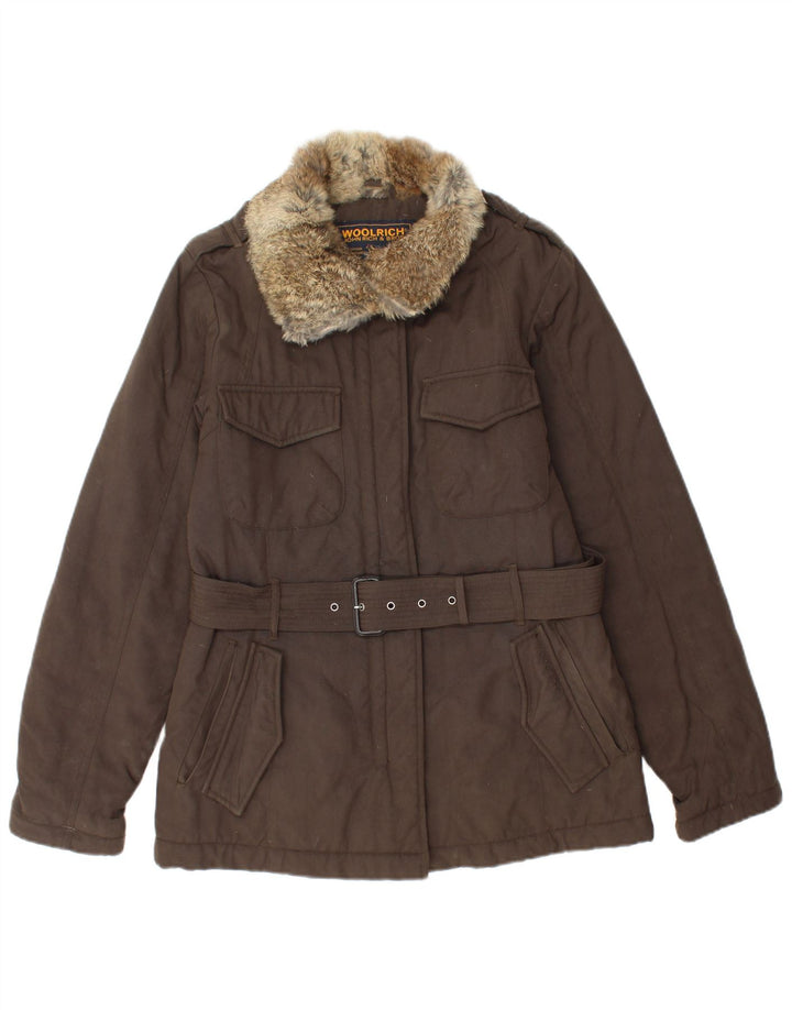 Gilet imbottito militare da donna Woolrich UK 12 Marrone medio