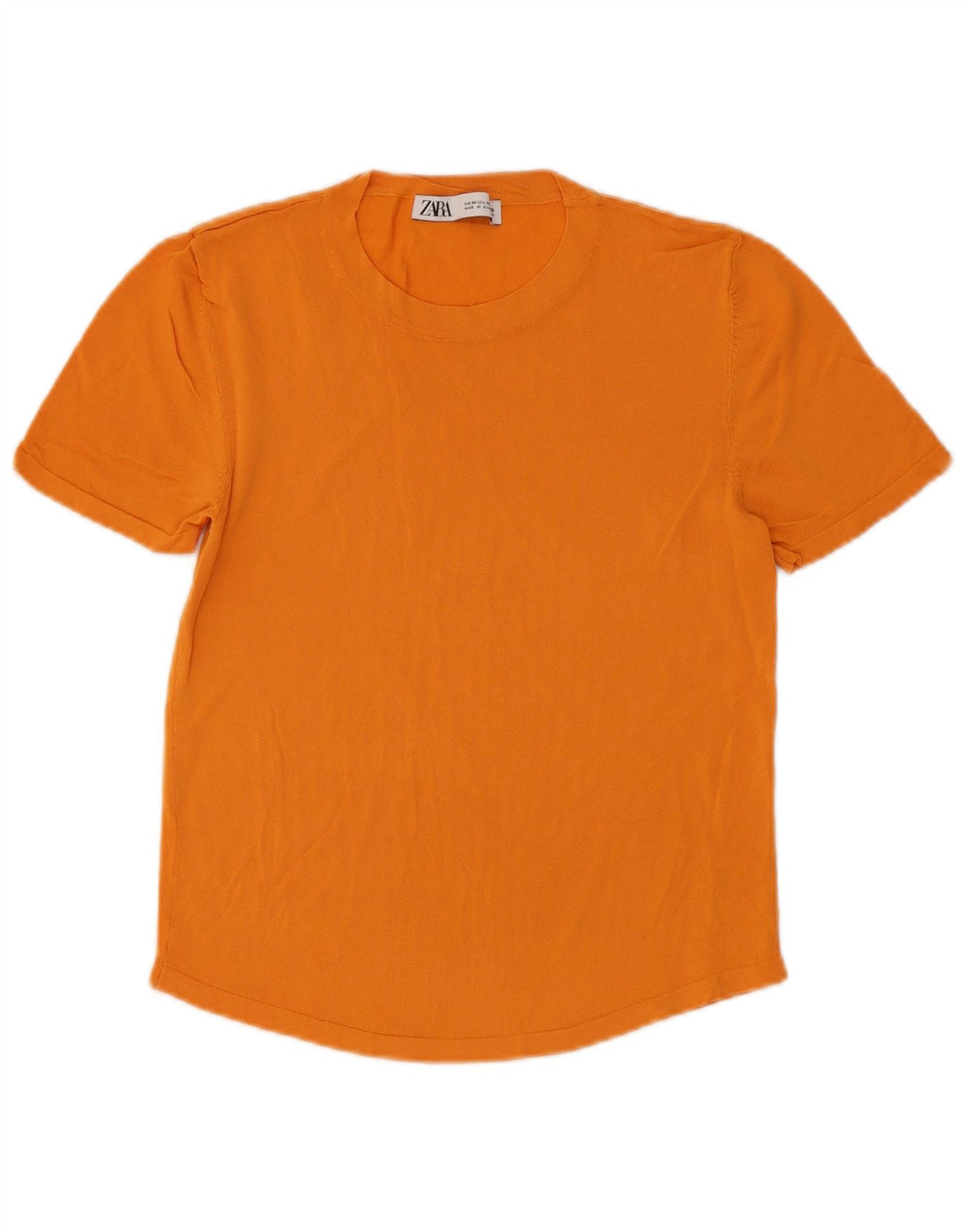T-shirt Zara da donna Top UK 12 arancione medio