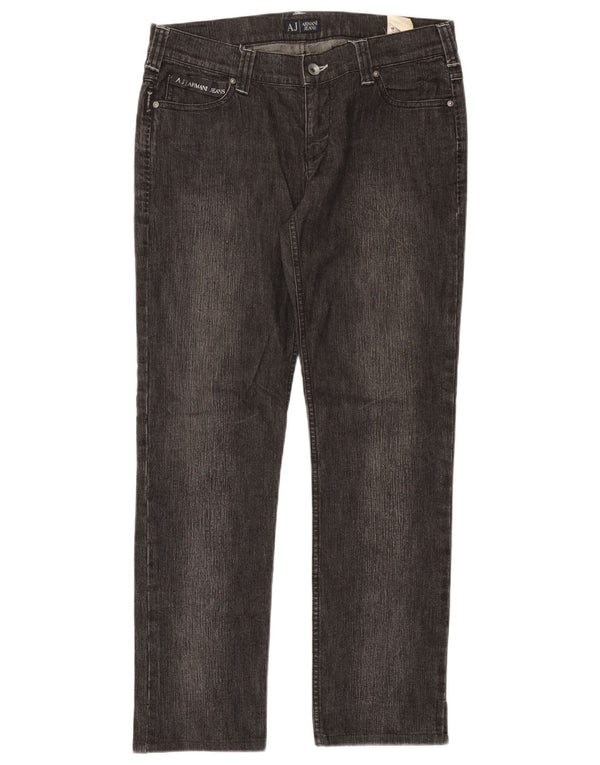 Jeans dritti da donna Armani W29 L28 Grigi