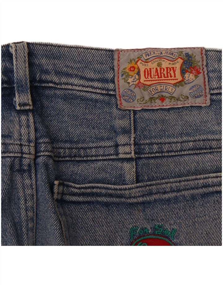 Mini gonna di jeans da donna Quarry W31 in cotone blu medio