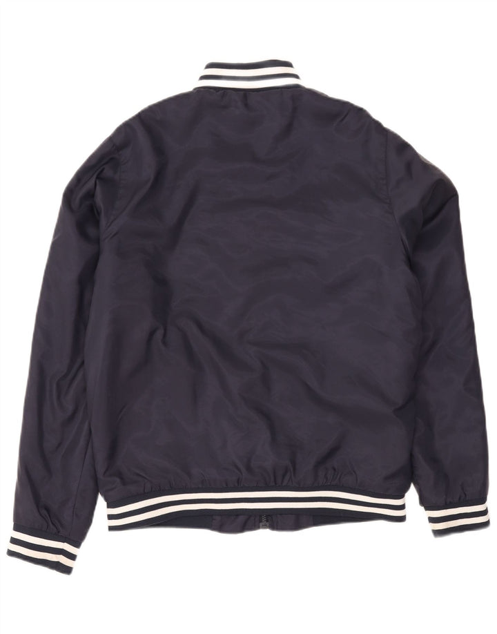 Giubbotto bomber da uomo Lotto UK 38 medio in poliammide a righe blu navy