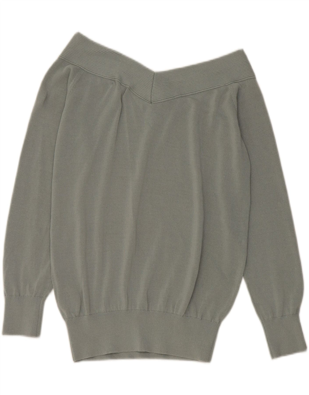 Maglione Reiss da donna con spalle scoperte UK 14 Viscosa verde medio