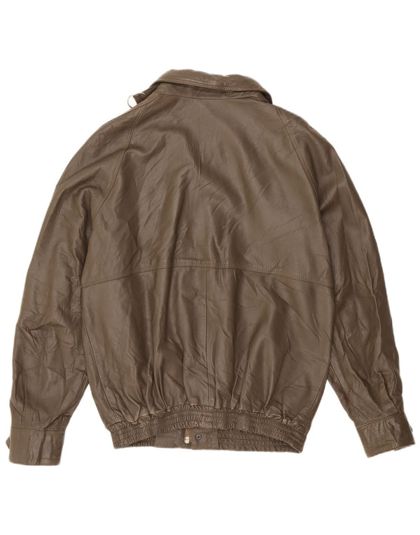 Giacca in pelle da uomo VINTAGE IT 48 Marrone medio