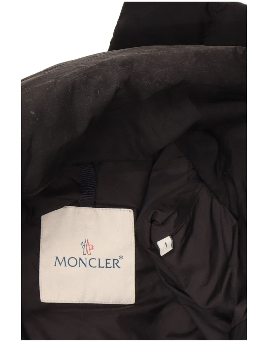 MONCLER Cappotto imbottito da donna taglia 1 piccolo nero in poliammide classico