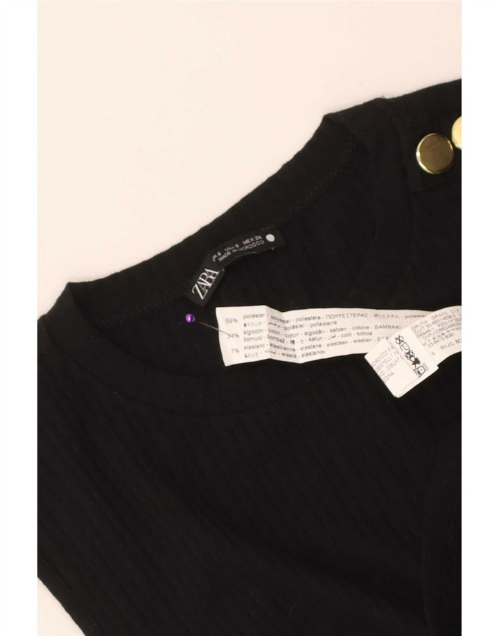 Canotta da donna Zara UK 8 piccola in poliestere nero