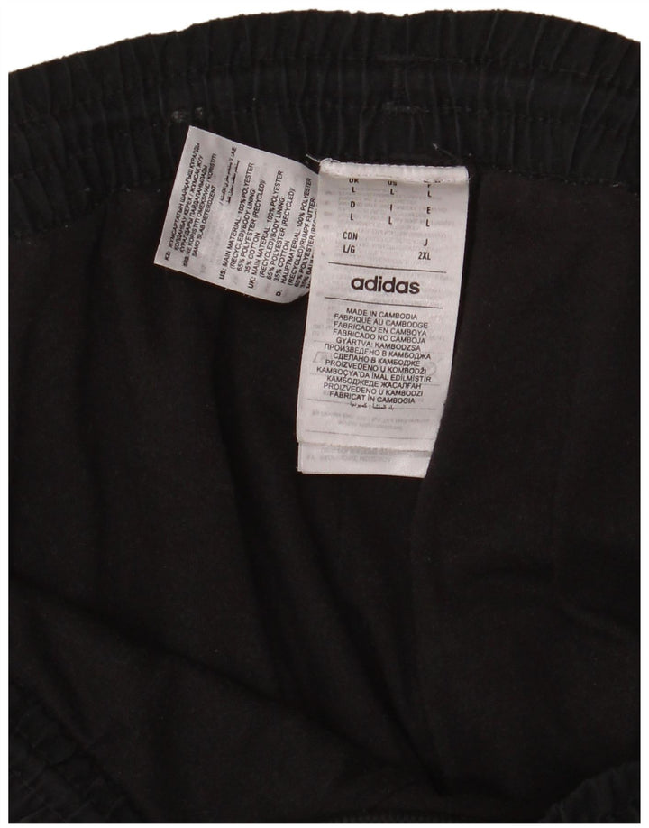 Pantaloni da tuta da uomo Adidas Joggers grandi neri in poliestere