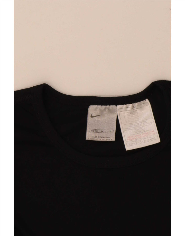 T-shirt Nike da donna Top US 8/10 Medium Nero Poliestere