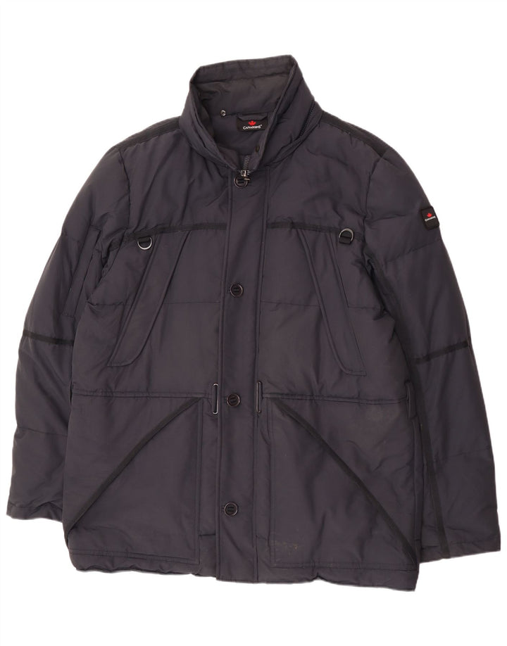 Giacca imbottita da uomo Canadiens UK 42 XL Cotone blu navy