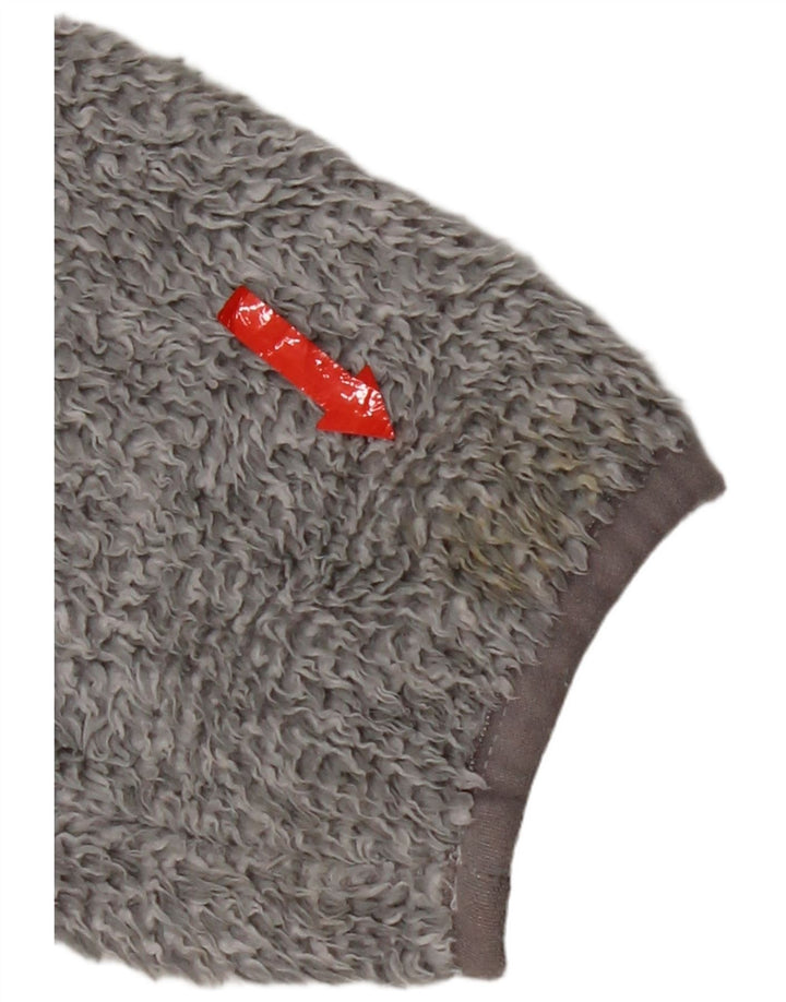 Giacca in pile con cappuccio da donna Jack Wolfskin UK 12 Poliestere grigio medio