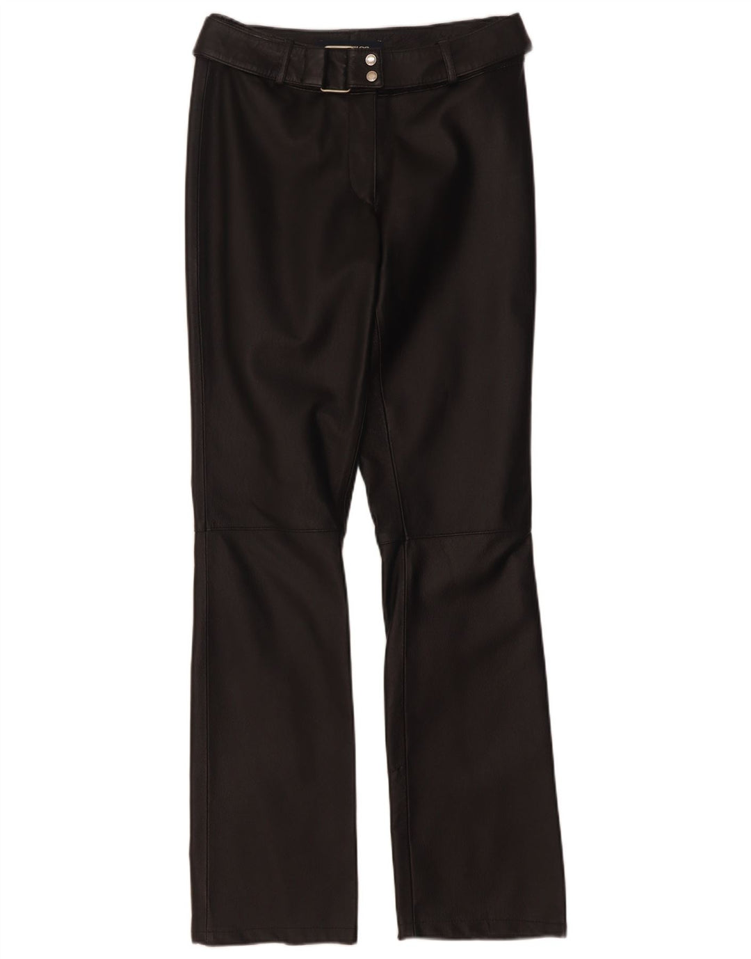 Pantaloni in pelle bootcut da donna Tom Tailor EU 34 XS W28 L32 Pelle nera