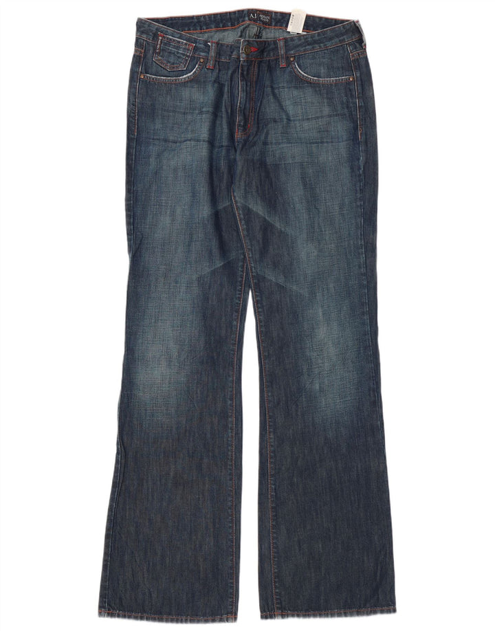 Jeans Bootcut da donna Armani W33 L36 cotone blu