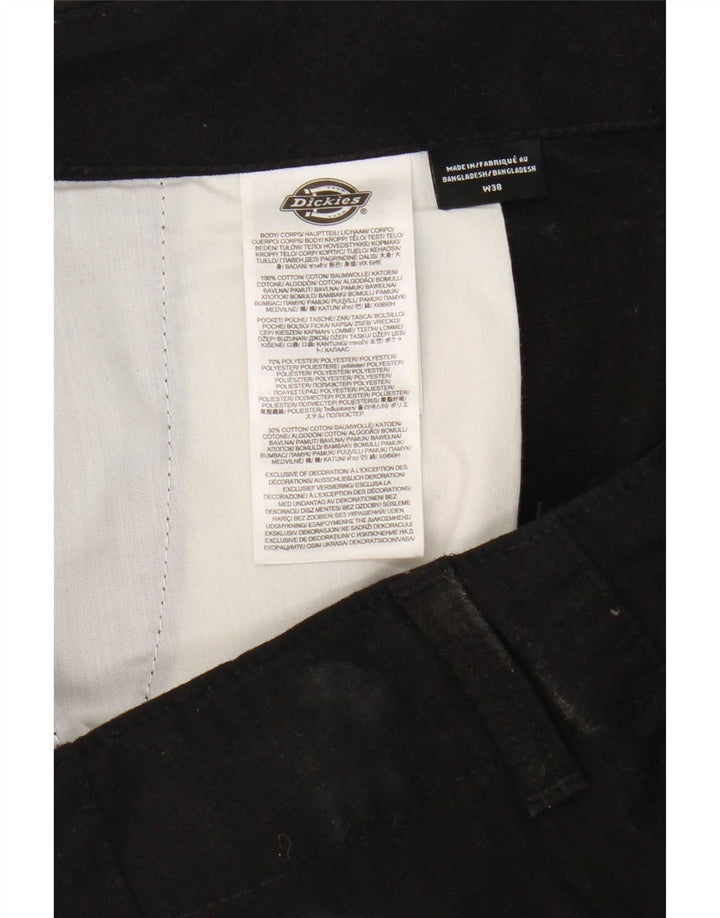 Pantaloni cargo dritti da uomo Dickies W38 L32 cotone nero