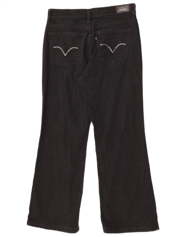 Levi's Donna 512 Jeans bootcut dimagranti US 8 Medio W27 L28 Cotone nero