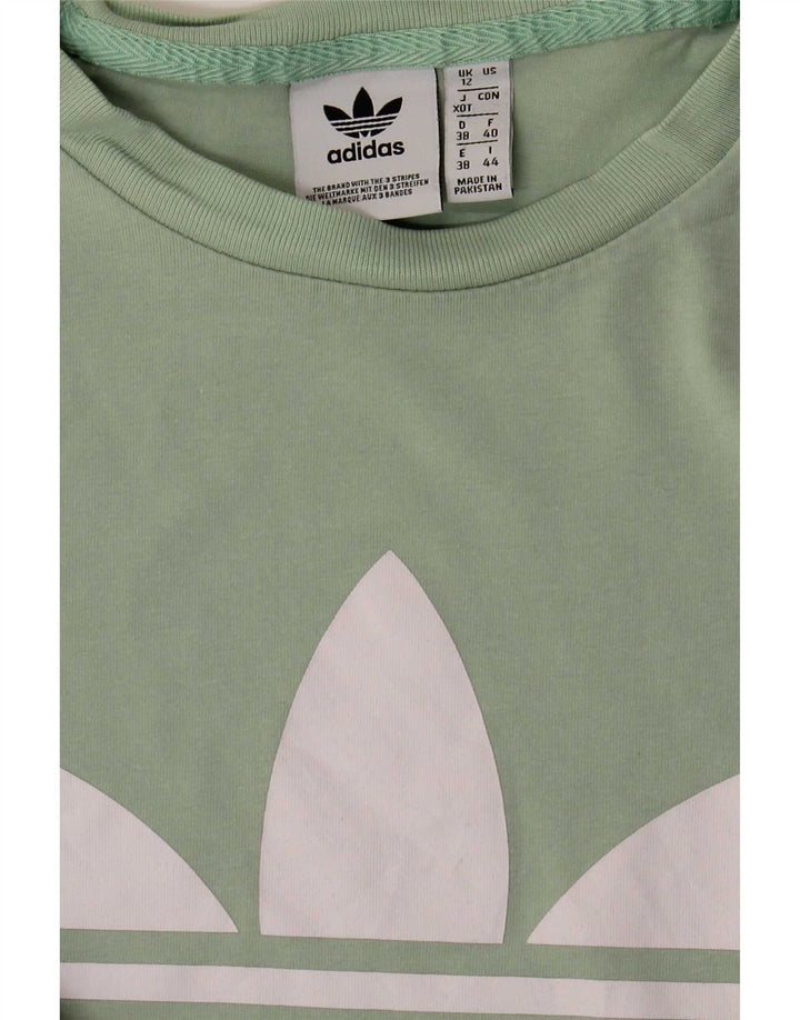 Maglietta grafica da donna Adidas Top UK 12 verde medio