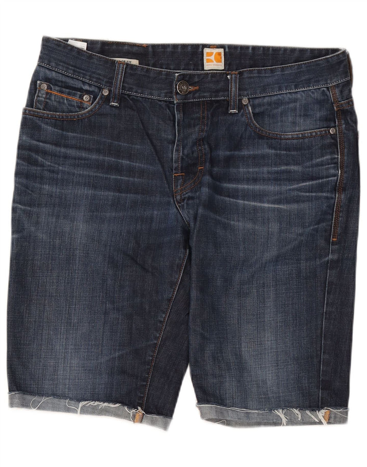 Pantaloncini di jeans da uomo Hugo Boss W36 grandi blu