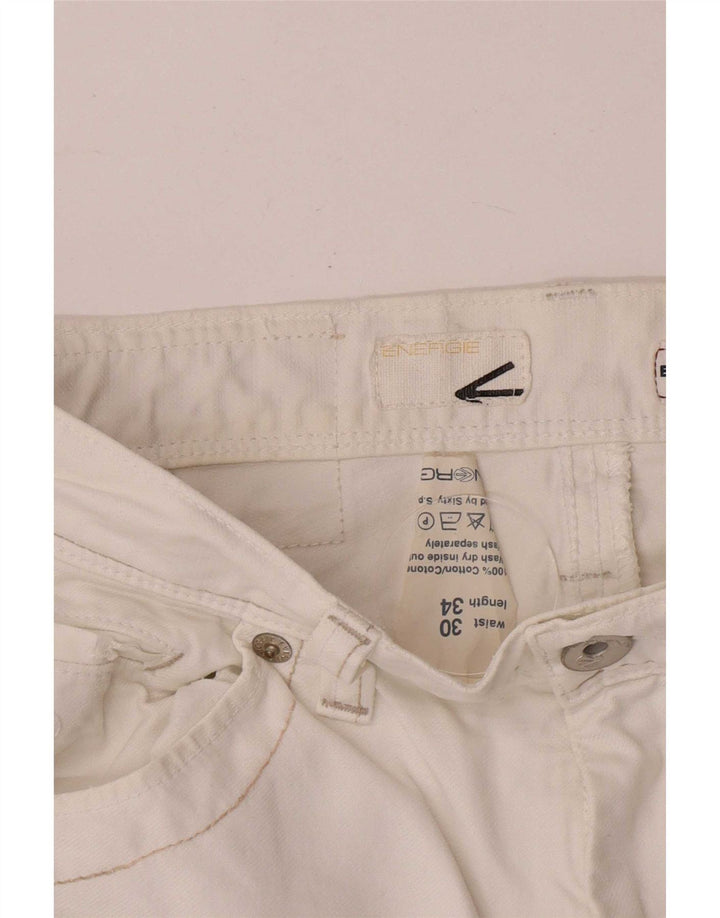 Jeans dritti da uomo Energie Emerson W30 L34 cotone bianco