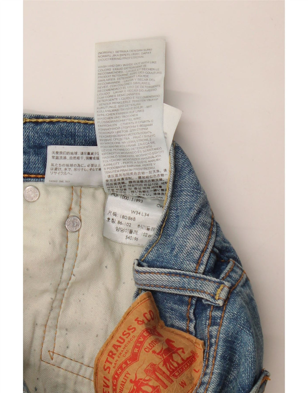 LEVI'S Jeans da uomo 511 slim W34 L34 cotone blu