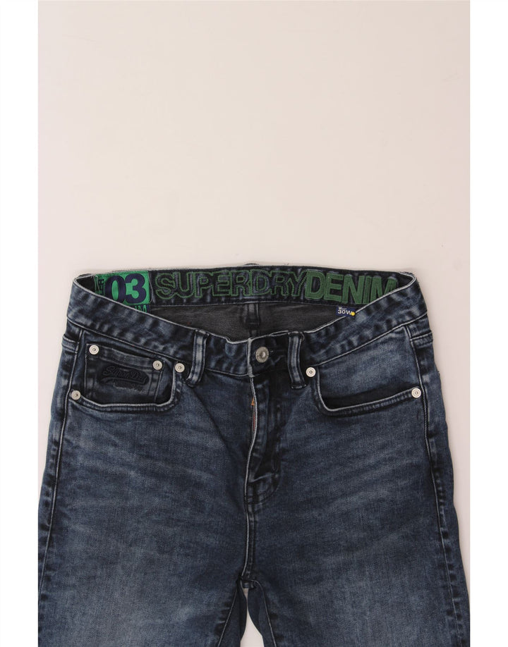 SUPERDRY Mens Denim Shorts W30 Medium Navy Blue Cotton Vintage Superdry and Second-Hand Superdry from Messina Hembry 