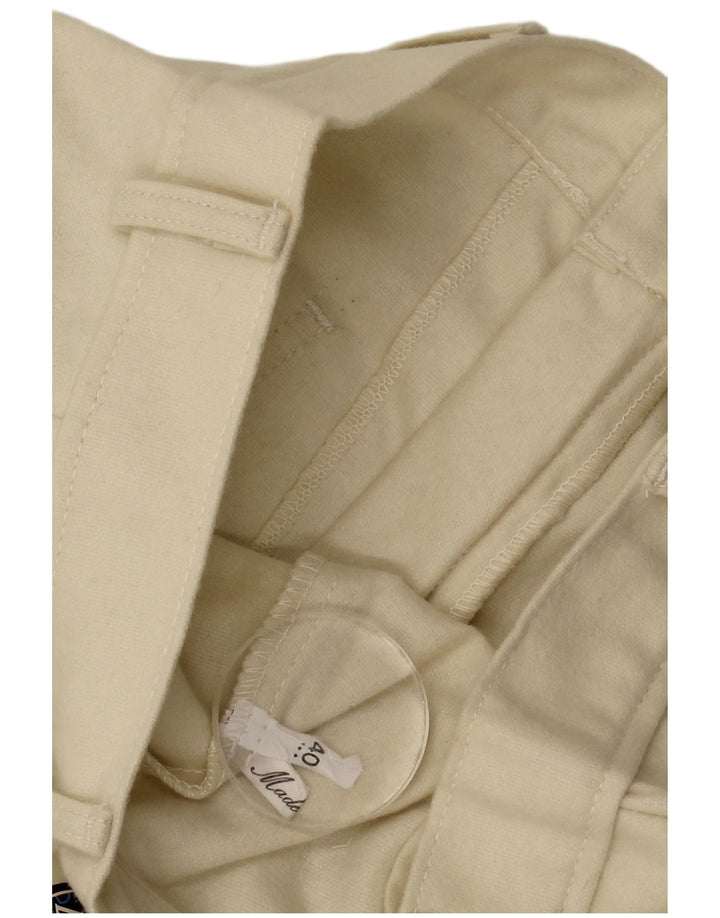 Pantaloni casual bootcut da donna vintage EU 40 medi W30 L33 Beige