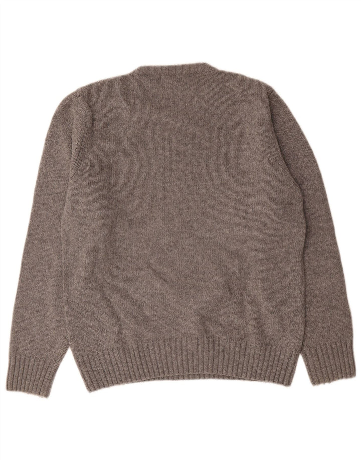 Maglione grafico da uomo Woolrich Lana screziata grigio medio