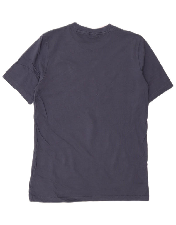 Maglietta grafica Adidas da ragazzo, 11-12 anni, in cotone blu navy