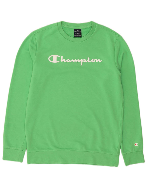 Felpa grafica Champion da ragazzo 13-14 anni XL Verde