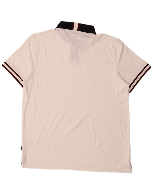 Polo Hugo Boss da uomo vestibilità regolare 2XL cotone bianco