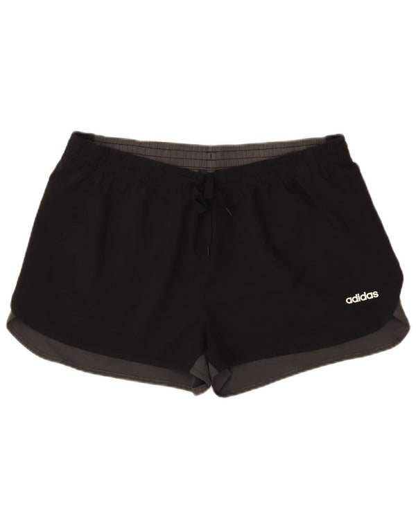 Pantaloncini sportivi Adidas Climalite da donna UK 20/22 XL Blocco colore nero