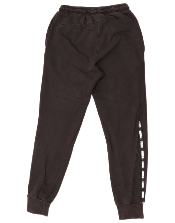 Pantaloni da tuta grafica da uomo Puma Joggers piccoli in cotone nero