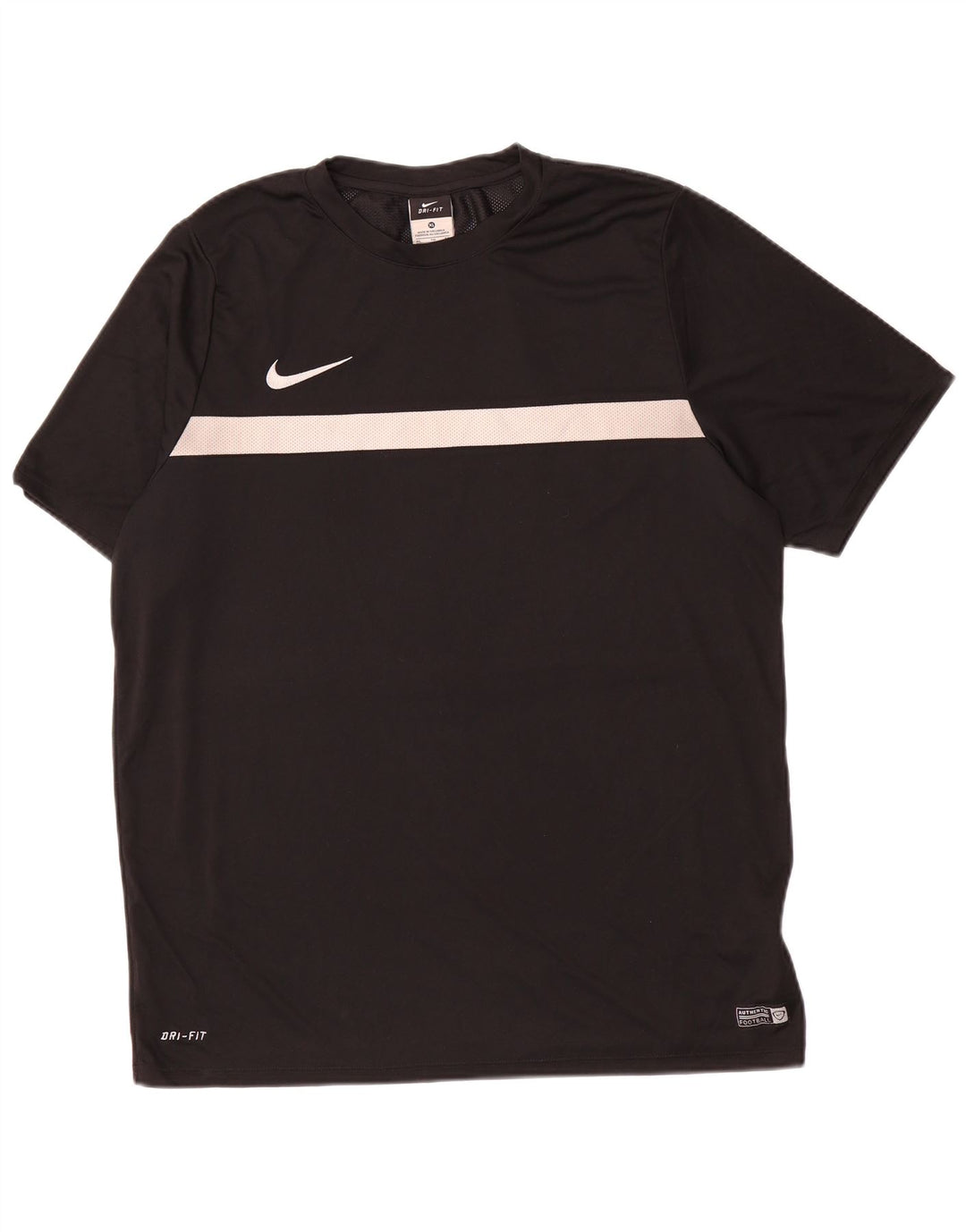 T-shirt Nike da uomo Dri Fit Top XL poliestere color block nero