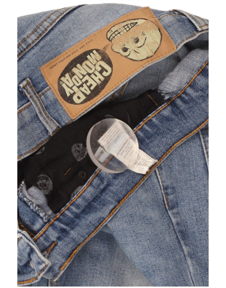 Jeans dritti da uomo economici Monday W36 L27 cotone blu
