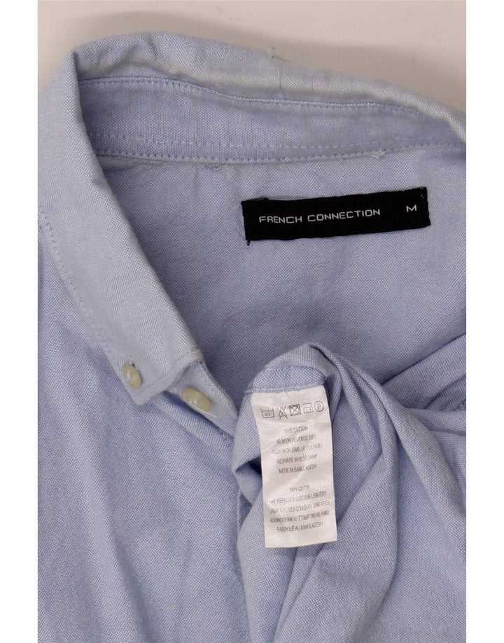 Camicia da uomo French Connection in cotone blu medio