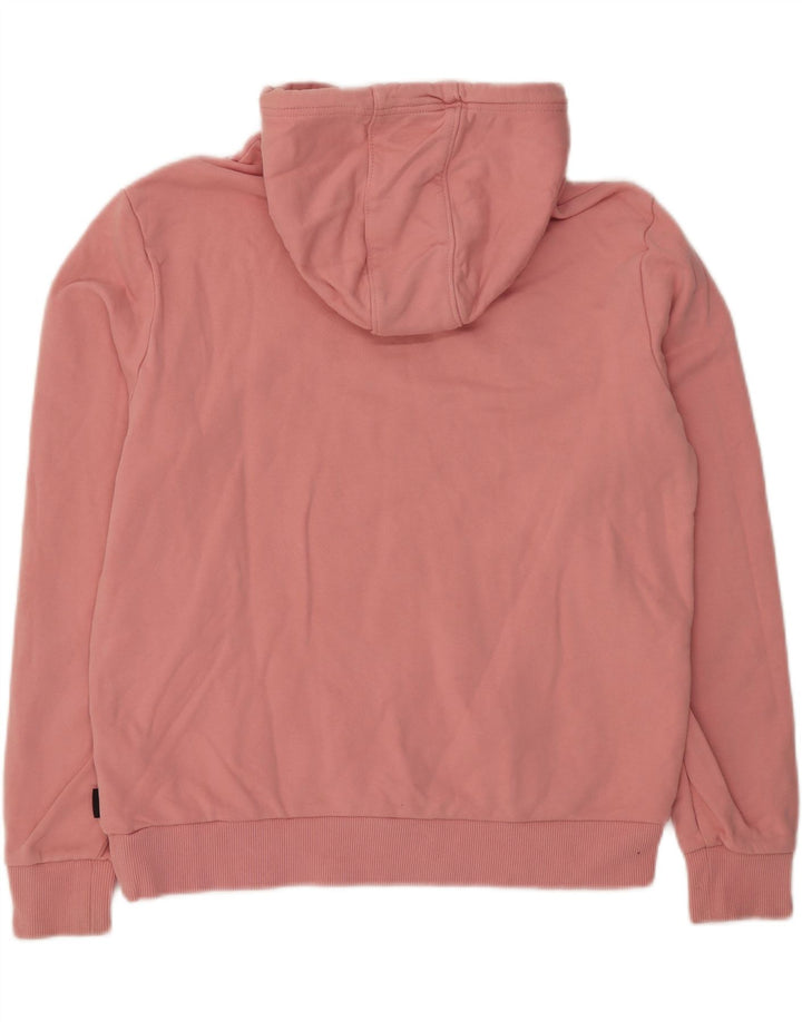 CALVIN KLEIN Mens Graphic Hoodie Jumper Medium Pink Cotton